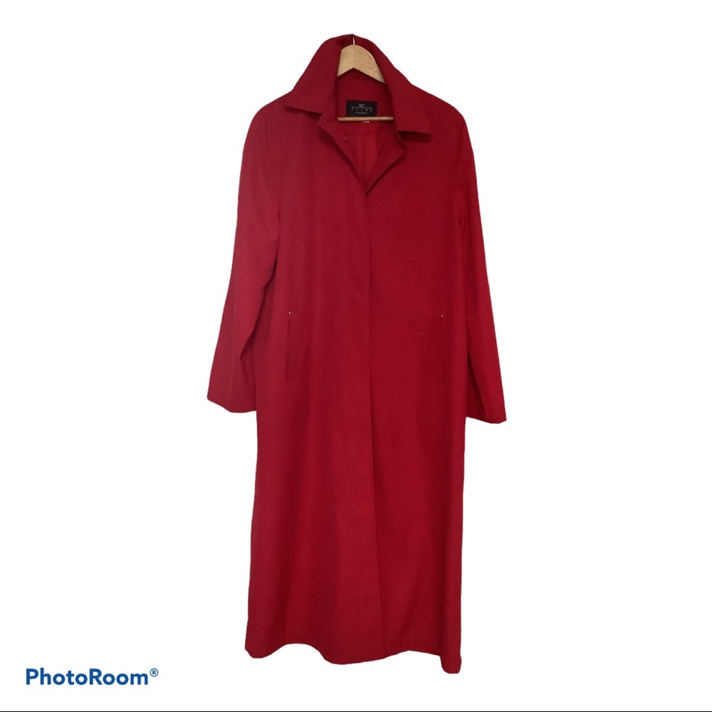 Red spring coat
